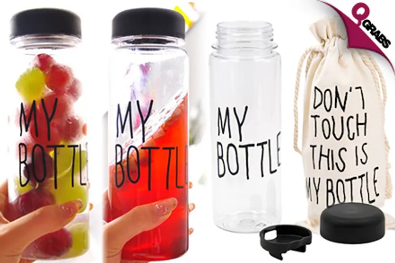 From QR22, Claim What’s Yours with a ‘My Bottle’ Clear Drinking Bottle - Comes in a Fun Bag! (Up to QR120 Value)